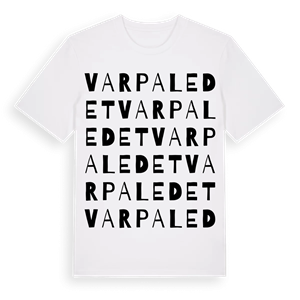 Varpaledet ordlek t-shirt – ekologisk bomull t-shirt från Pinshirt