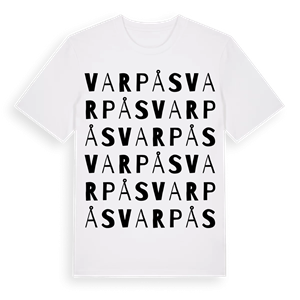 Varpås ordlek t-shirt – ekologisk bomull t-shirt från Pinshirt