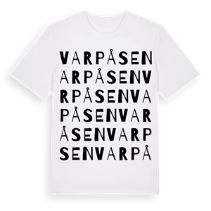 Varpåsen ordlek t-shirt – ekologisk bomull t-shirt från Pinshirt