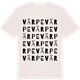 Vintage White t-shirt med Värpe ordlek t-shirt
