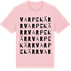 Pink Cotton t-shirt med Varpekärr ordlek t-shirt