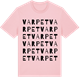 Pink Cotton t-shirt med Varpet ordlek t-shirt