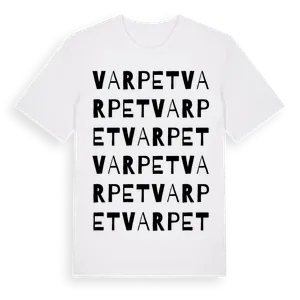 Varpet ordlek t-shirt – ekologisk bomull t-shirt från Pinshirt