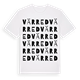 White t-shirt med Värred ordlek t-shirt