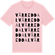 Pink Cotton t-shirt med Värreddal ordlek t-shirt