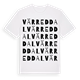 White t-shirt med Värreddal ordlek t-shirt