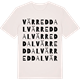 Vintage White t-shirt med Värreddal ordlek t-shirt