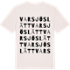 Vintage White t-shirt med Varsjöslätt ordlek t-shirt