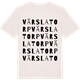 Vintage White t-shirt med Värslatorp ordlek t-shirt