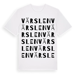 Värslen ordlek t-shirt – ekologisk bomull t-shirt från Pinshirt