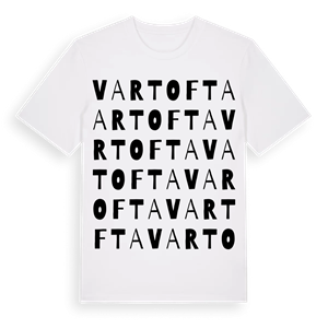 Vartofta ordlek t-shirt – ekologisk bomull t-shirt från Pinshirt