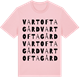 Pink Cotton t-shirt med Vartofta Gård ordlek t-shirt
