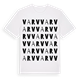 White t-shirt med Varv ordlek t-shirt