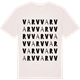 Vintage White t-shirt med Varv ordlek t-shirt