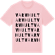 Pink Cotton t-shirt med Varvhult ordlek t-shirt
