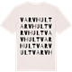 Vintage White t-shirt med Varvhult ordlek t-shirt