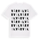 White t-shirt med Vårvik ordlek t-shirt
