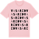 Pink Cotton t-shirt med Vasared ordlek t-shirt