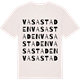 Vintage White t-shirt med Vasastaden ordlek t-shirt