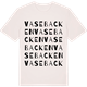 Vintage White t-shirt med Vasebacken ordlek t-shirt