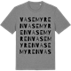 Mid Heather Gray t-shirt med Vasemyren ordlek t-shirt
