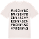 Vintage White t-shirt med Vasemyren ordlek t-shirt