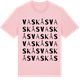 Pink Cotton t-shirt med Vaskås ordlek t-shirt