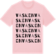 Pink Cotton t-shirt med Vasken ordlek t-shirt