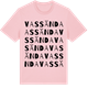 Pink Cotton t-shirt med Vassända ordlek t-shirt