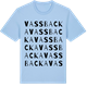 Blue Soul t-shirt med Vassbacka ordlek t-shirt