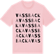 Pink Cotton t-shirt med Vassbacka ordlek t-shirt