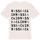 Vintage White t-shirt med Vassbacken ordlek t-shirt