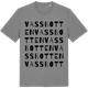 Mid Heather Gray t-shirt med Vassbotten ordlek t-shirt