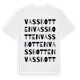 White t-shirt med Vassbotten ordlek t-shirt