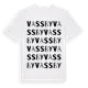 White t-shirt med Vassby ordlek t-shirt