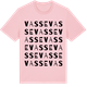 Pink Cotton t-shirt med Vasse ordlek t-shirt