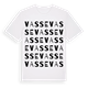 White t-shirt med Vasse ordlek t-shirt