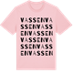 Pink Cotton t-shirt med Vassen ordlek t-shirt