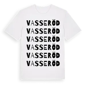 Vasseröd ordlek t-shirt – ekologisk bomull t-shirt från Pinshirt