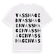 White t-shirt med Vasshagen ordlek t-shirt