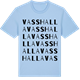 Blue Soul t-shirt med Vasshalla ordlek t-shirt
