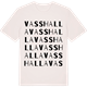 Vintage White t-shirt med Vasshalla ordlek t-shirt