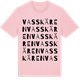Pink Cotton t-shirt med Vasskären ordlek t-shirt