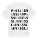 White t-shirt med Vasslan ordlek t-shirt