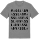 Mid Heather Gray t-shirt med Vasslan ordlek t-shirt
