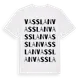 White t-shirt med Vasslan ordlek t-shirt