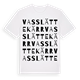 Vasslättekärr ordlek t-shirt