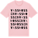 Pink Cotton t-shirt med Vassmossen ordlek t-shirt