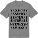 Mid Heather Gray t-shirt med Vassmyr ordlek t-shirt