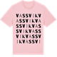 Pink Cotton t-shirt med Vassvik ordlek t-shirt